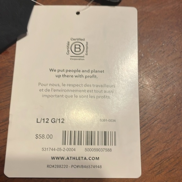 Athleta Girl on the go Romper size L/12 - Picture 5 of 5